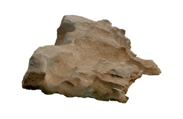 rock isolated on white background 	