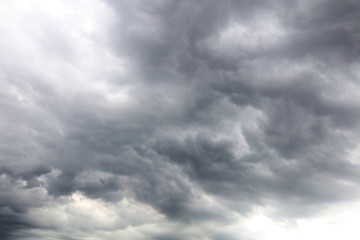 Grey storm clouds