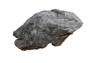 rock isolated on white background 	