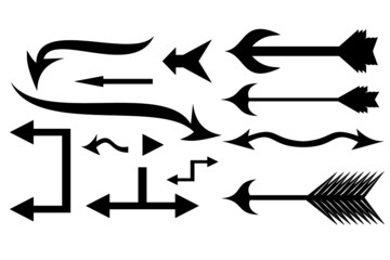 Set of black vector arrow.arrow vector illustration and colection.arrows vector icon
