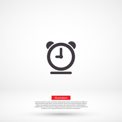 clock vector icon , lorem ipsum Flat design