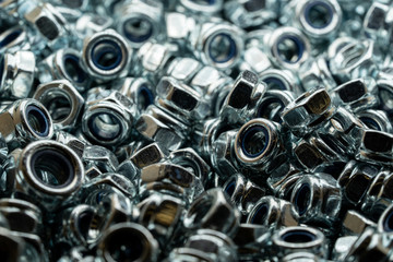 Steel nuts for bolt used in carpentry and handicrafts for industrial and household.