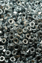 Steel nuts for bolt used in carpentry and handicrafts for industrial and household.