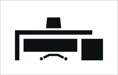 Furniture set icon for company manager