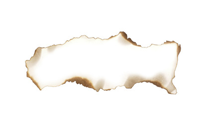 burnt paper around the edges