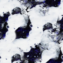 Seamless abstract texture using watercolors. Blue and white background. Concept: surfaces, marble, wallpaper, textiles, printed products. 