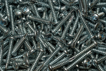 Steel self-tapping screws used in handicrafts for industrial and household.
