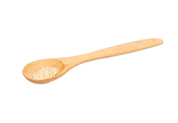 Sesame seeds in spoon