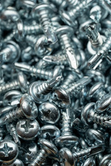 Steel self-tapping screws used in handicrafts for industrial and household.