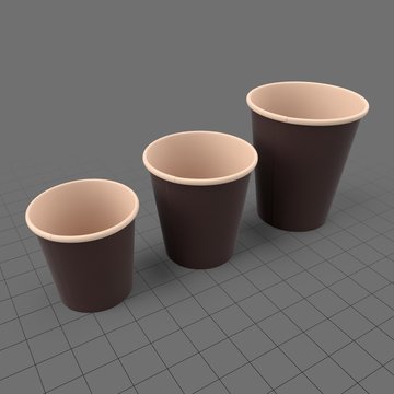 Disposable coffee cups