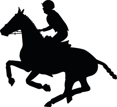 Eventing Vielseitigkeit Reiter und Pferd Galopp