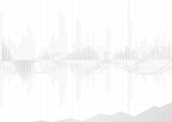 Vector : Gray business graphs on white background