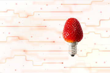 Strawberry head, bulb body and technological environment.