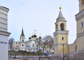 The Church of St. Vladimir in the old gardens was built in 1514 by the order of Tsar Vasily III by the architect Aleviz Fryazin. The Church was consecrated in 1516. Russia, Moscow, February 2020