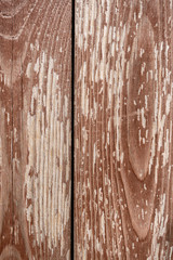 Texture od wooden planks. Wall made of antique wood. Raw wood after century.