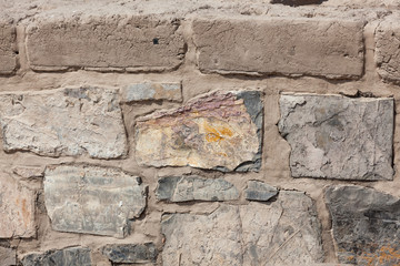 Walls in Pachacamac archeological site