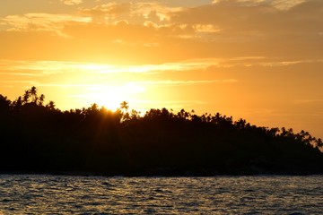 Sunrise on the Indian ocea