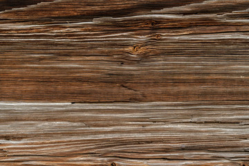 Texture od wooden planks. Wall made of antique wood. Raw wood after century.