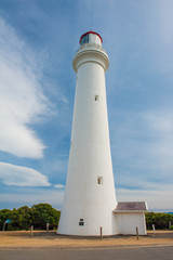 Fototapeta na wymiar Split Point Lighthouse on Great Ocean Road in Australia