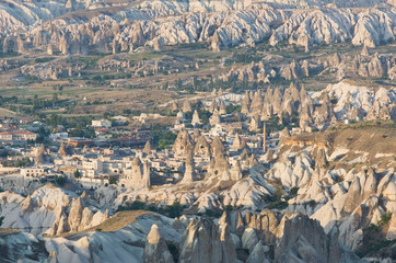 Cappadocia landscape, Goreme village, Turkey