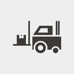 cart loaded vector icon lifting package boxes transporting