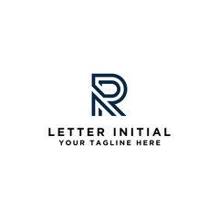 Fototapeta premium Inspiring company logo design from the initial letters to the R logo icon. -Vectors 