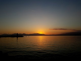 Fototapeta premium cannes sunset
