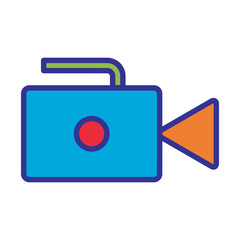 video camera icon vector template