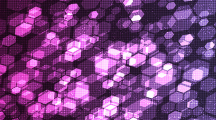 Pink Digital Technology on Circuit Microchip Background,Hi-tech Digital and Internet Concept design,Free Space For text in put,Vector illustration.