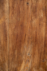 Naklejka premium Texture od wooden planks. Wall made of antique wood. Raw wood after century.