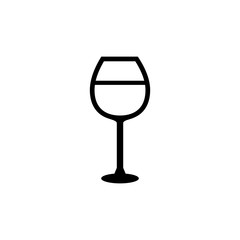 wine glass icon vector