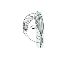 logo for spa salon, massage room, makeup artist, chiropractor