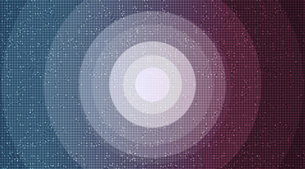 Blue and Red Circuit Microchip on Technology Background,Hi-tech Digital and security Concept design,Free Space For text in put,Vector illustration.