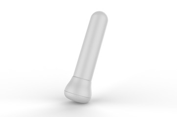 Blank Freestanding Punch Bag For Branding And Mock Up, 3d render illustration.