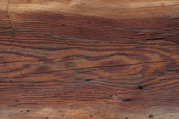 Texture od wooden planks. Wall made of antique wood. Raw wood after century.