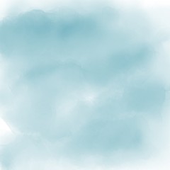 Watercolor blue background 
