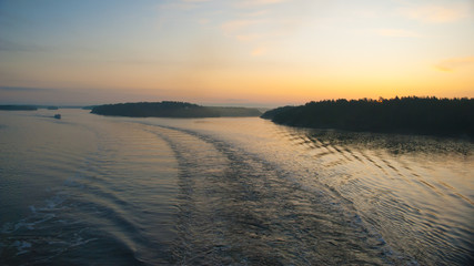 Islands of Scandinavia Sweden sunrise Baltic sea