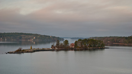 Fototapeta na wymiar small Islands of Scandinavia Sweden