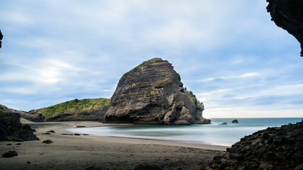 Cliff side beach