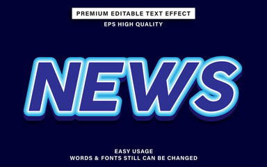 news text effect