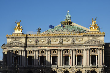 Fototapeta na wymiar Paris, France : l'opéra Garnier.