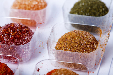 homemade sugar candies isolated on white background