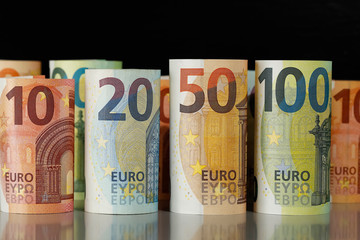 The concept and idea of the Euro money