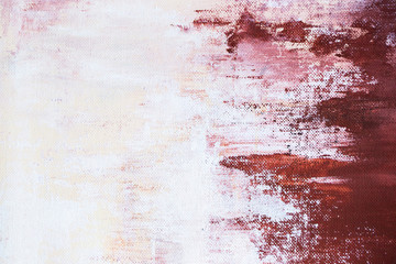 abstract red acrylic painting on canvas