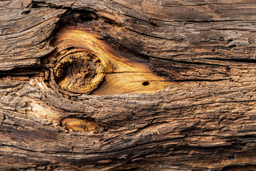 Texture od wooden planks. Wall made of antique wood. Raw wood after century. - obrazy, fototapety, plakaty
