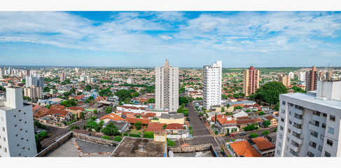 Time lapse video of buildings of Sao Paulo at the sunset. Aclimacao residential neighborhood, central area of the city.