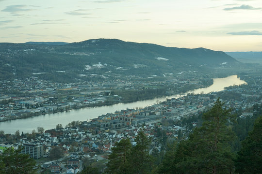 Picture of drammen shot from drammen spiral.