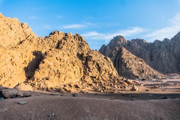 desert in the sinai mountains