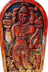 create by wood statue 