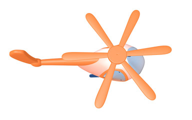 Cartoon helicopter top